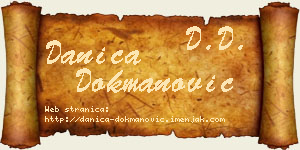 Danica Dokmanović vizit kartica